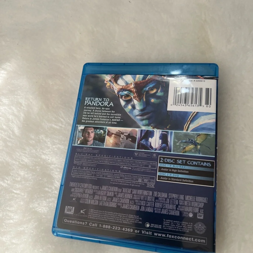 Blu-ray Disc Set Avatar And Back to the Future DVD